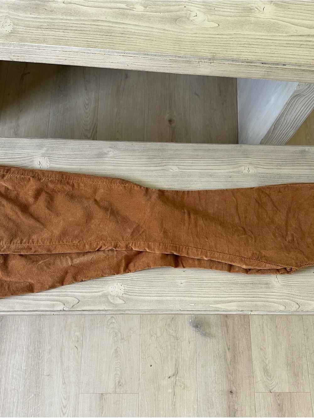 Camel Brown Corduroy Flared Pants - Picture 9 of 9